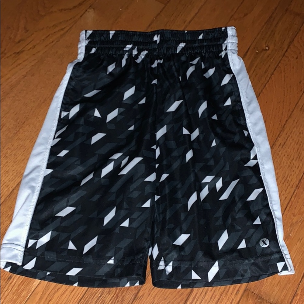 Black and White Boy’s Athletic Shorts